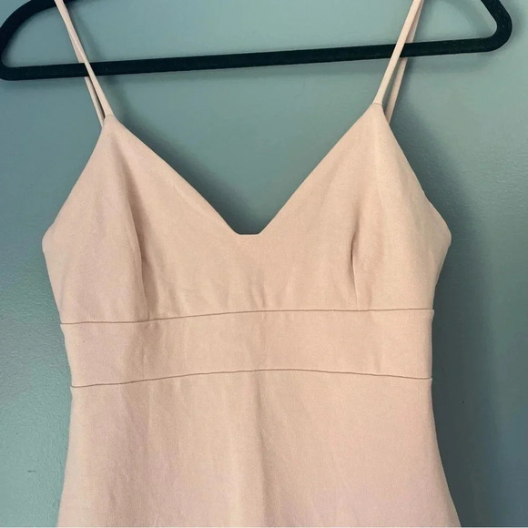 Lulus Small Don't Tell 'Em Blush Pink Bodycon Midi Dress - Picture 3 of 8